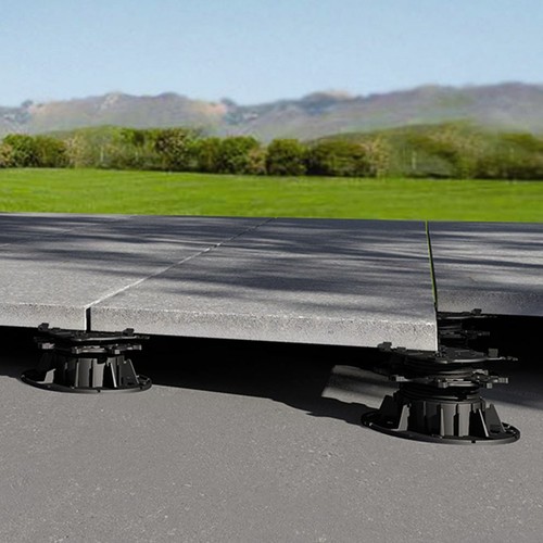 Adjustable pedestals outside - adjustable,