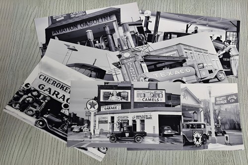 Lot old gas station - lot,