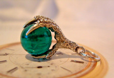 Pocket Watch Chain Fob Silver