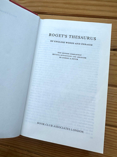 Roget thesaurus english - roget’s,