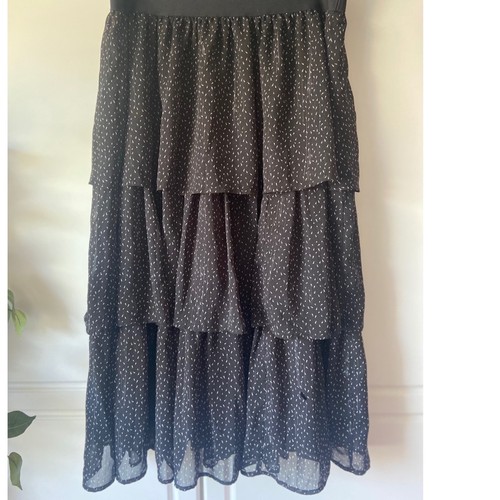 Torrid black tiered chiffon - black,