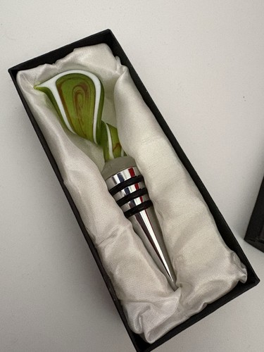Wine bottle stopper green - wine,
