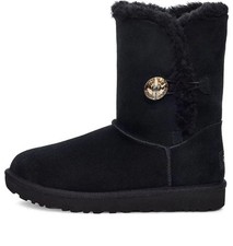 Women's UGG Bailey Button Bling Boot in Black - Ref 5664-1-A