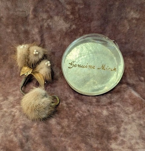 Vintage real mink fur pearls - real,