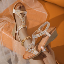 Women Blue Diamond Rhinestone