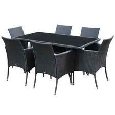 6 Seater Rattan Dining Set