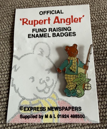 Rupert bear enamel - rupert,