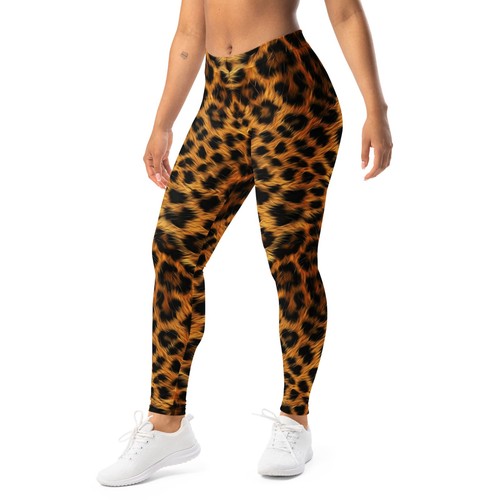 Wild aura leopard leggings - aura,