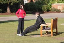 Kirsty Gallacher takes part in