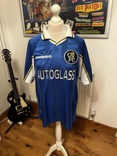 Chelsea 1998 Home Shirt Umbro Autoglass Size L Original
