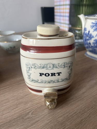 Vintage ceramic port barrel - vintage,