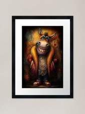 Stylish cartoon donkey - stylish,