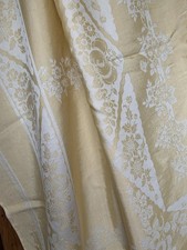 Vintage pale yellow damask