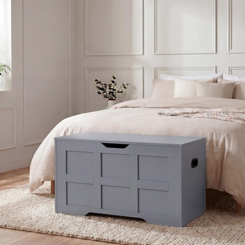 Ottoman storage wooden bench - ottoman,