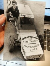 press photo  MALTON DRIVER HARTAS   AUTOGRASS HUNMANBY 1984 CAR SPORT 