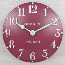 Thomas Kent Red Wall Clock 12