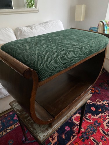 Rare art deco footstool - art,