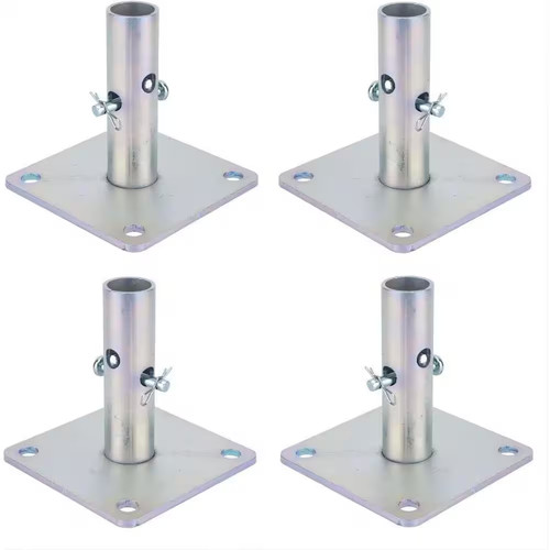 4pack galvanized scaffold base - galvanized,