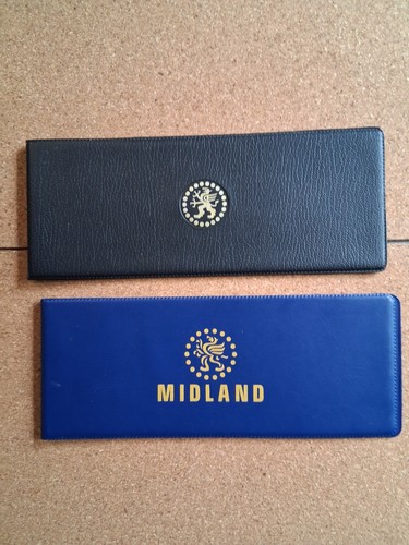 Midland bank cheque book cover - cheque,