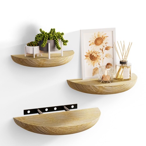Solid wood half round floating - solid,