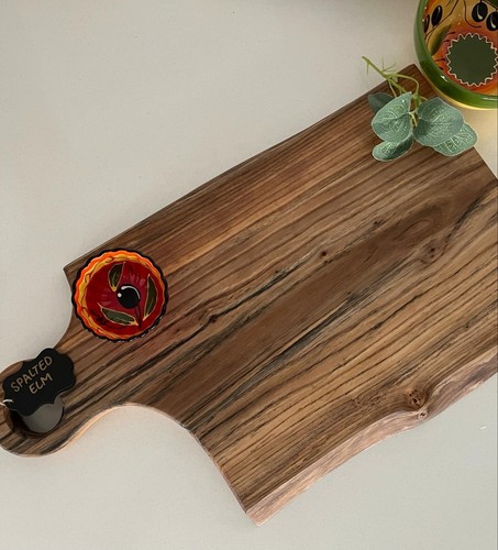 Chariutery board spelted elm - -,
