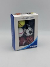 Longridge Novelty Golf Balls - Multi Sports (Pack of 6) Long Distance