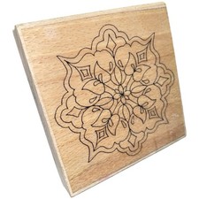 Rubber Mounted Wooden Printing