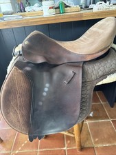 Reactor Panel Saddle Company GP 18” Brown Leather Saddle