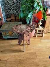 Vintage Indian Brass Carved