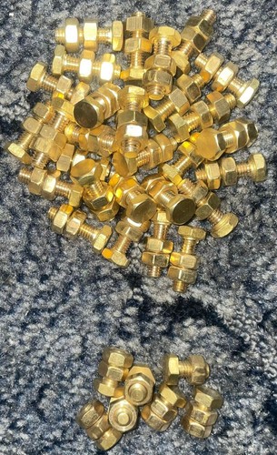 Brass bolts nuts - &,