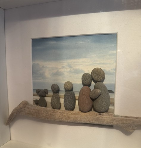 Framed family and dog - family,