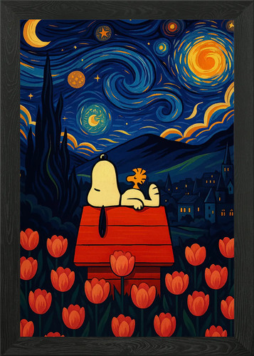 Snoopy and woodstock - and, starry