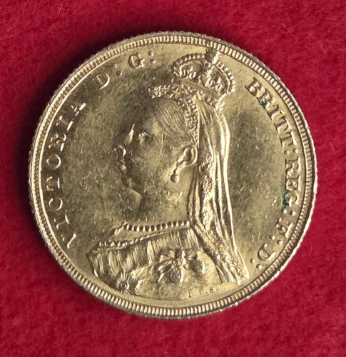 1887 victoria gold sovereign - victoria,