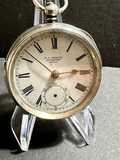 Solid Silver Coventry made Pocket Watch Chester  1892 lovely case