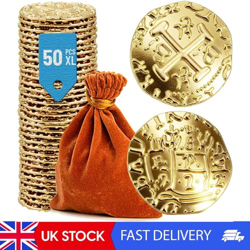 Metal pirate coins - coins,, x