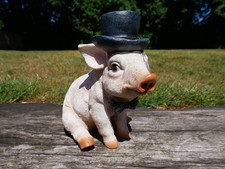 Pig with Monocle and Top Hat