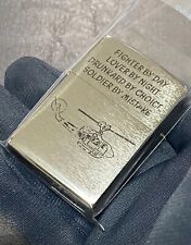 zippo Vietnam Helicopter front processing, rare model, 2015, silver inner. 