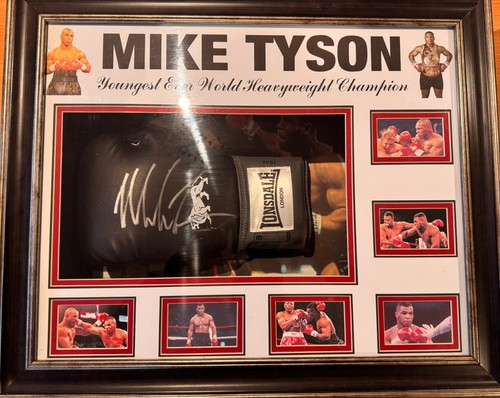 Mike tyson signed red - tyson,
