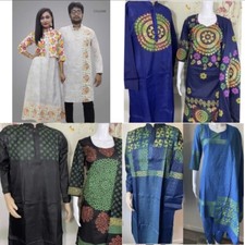 matching salwar kameez panjabi block print couple dress kurta 3 piece kurti