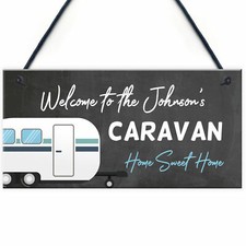 Personalised Caravan Sign For