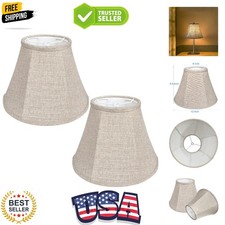 Double Brown Lamp Shade Set of