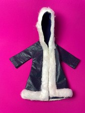 Sindy Cosy Coat 1973 navy blue white fur trim Pedigree S202 fit 12" doll MINT