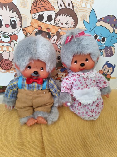 Monchichi elderly couple - monchichi,
