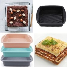 Baking Tools Silicone Cake Baking Pan Large Square Mousse Mould Pudding Mold UK