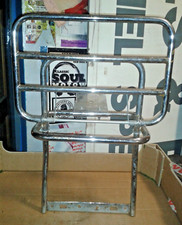 VESPA PX RANGE CHROME REAR FOLD DOWN RACK CARRIER IN USED CONDITION