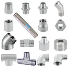 Stainless Steel Pipe Fittings 1/8" 1/4" 3/8" 1/2" 3/4" to 4 inch BSP Threaded