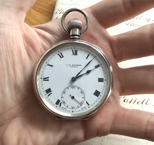 Antique benson silver - j.w,