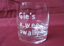 Scottish saying dram glass - scottish,