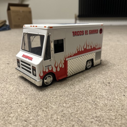 Deadpool taco truck - deadpool, white