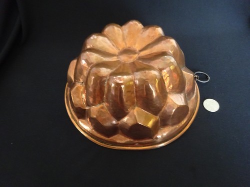 Antique french copper cake - antique,